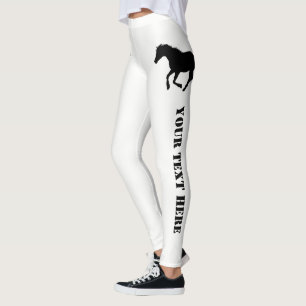 Legging Texto do costume do cavalo ou do pônei