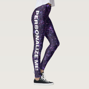 Legging TEXTO PERSONALIZADO Azul Roxo de Encantação Ametis