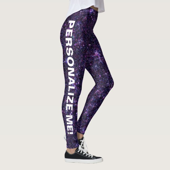 Legging TEXTO PERSONALIZADO Azul Roxo de Encantação Ametis (Direita)