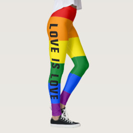 Legging Texto Personalizado do Sinalizador Orgulho gay do 