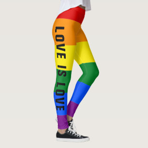 Legging Texto Personalizado do Sinalizador Orgulho gay do 
