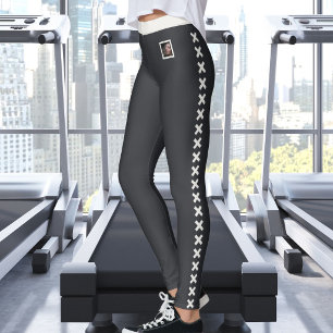 Legging Texto Personalizado Foto de Animal de Estimação Pa