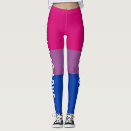 Legging Texto Personalizado LGBT Bandeira Arco-Íris Orgulh