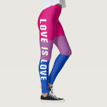 Legging Texto Personalizado LGBT Bandeira Arco-Íris Orgulh<br><div class="desc">Este design de tipografia de orgulho bissexual colorido pode ser dado como presente para celebrar o Mês do Orgulho LGBT ou qualquer outra ocasião. Direitos humanos e igualdade são importantes. O texto do design de orgulho bi elegante é personalizável e pode ser personalizado com o nome de uma pessoa ou...</div>