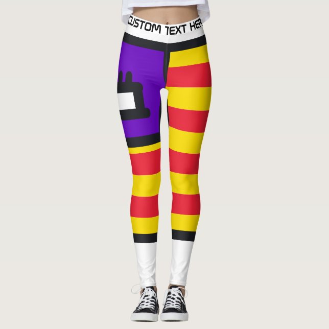 Legging Texto Personalizado Torcedor de Futebol Espanha (Frente)