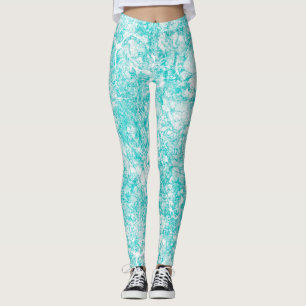 Legging Textura Azul e Branco do Mint  