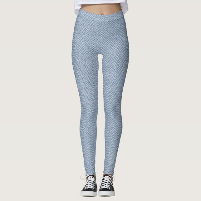 Legging Textura Clássica De Arenque De Osso - Timel Sem Co (Frente)