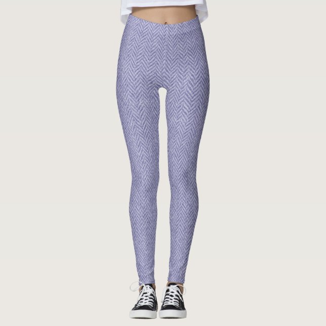 Legging Textura Clássica De Arenque De Osso - Timel Sem Co (Frente)