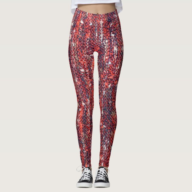 Legging Textura Colorida de Mão: Fundo Cozy (Frente)