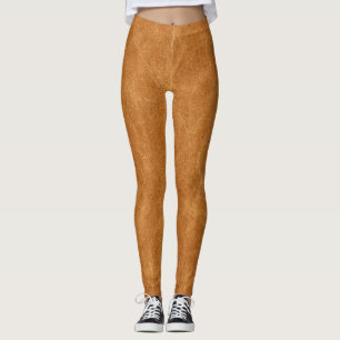 Legging Textura de fundo de couro elegante