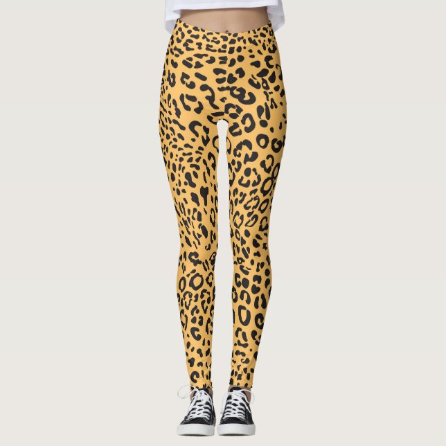 Legging Textura de leopardo (Frente)