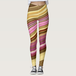 Legging Textura de mármore fluido líquido abstrato elegant