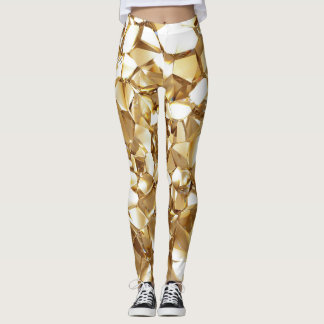 Legging Textura de ouro de abstrato de 3D.