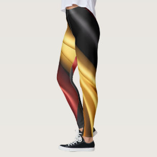 Legging Textura de seda com bandeira da Alemanha
