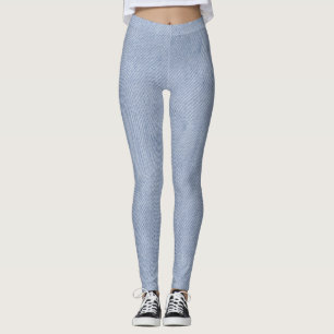 Legging Textura de Tecido de Denim Macio
