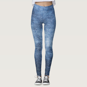 Legging Textura Denim: Fundo do Tecido Vestido