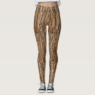 Legging Textura do Latido do tronco da árvore