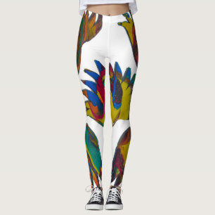 Legging Textura do pino sunrise