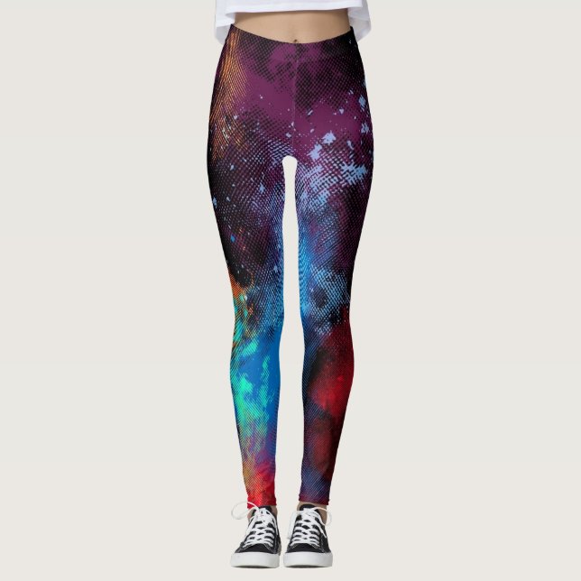 Legging Textura multicolorido (Frente)