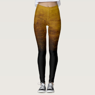 Legging Textura Ombre Preta Envelhecida - Dourado
