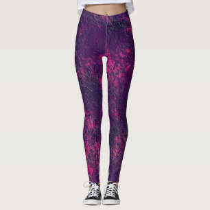 Legging Textura violeta violeta escura texturizada por esc