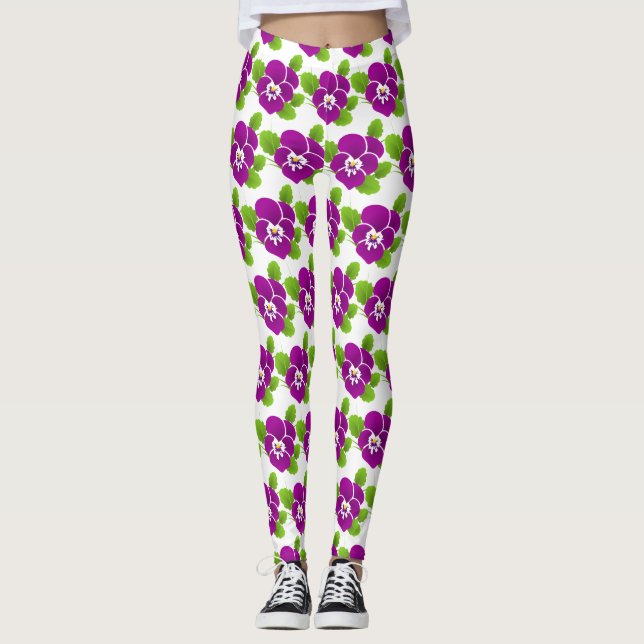 Legging Thunder_Cove da Flor Púrpura (Frente)