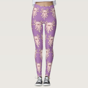 Legging Thunder_Cove do Axolotl Cor-de-Rosa Cor-de-Rosa