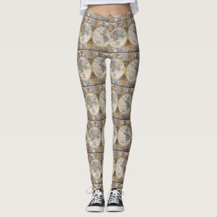 Legging Thunder_Cove do Mapa da Vintage do Viajante Mundia