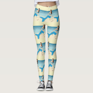 Legging Thunder_Cove do Namorados de Sereia da Praia