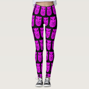 Legging Thunder_Cove - Escultura Tiki Rosa