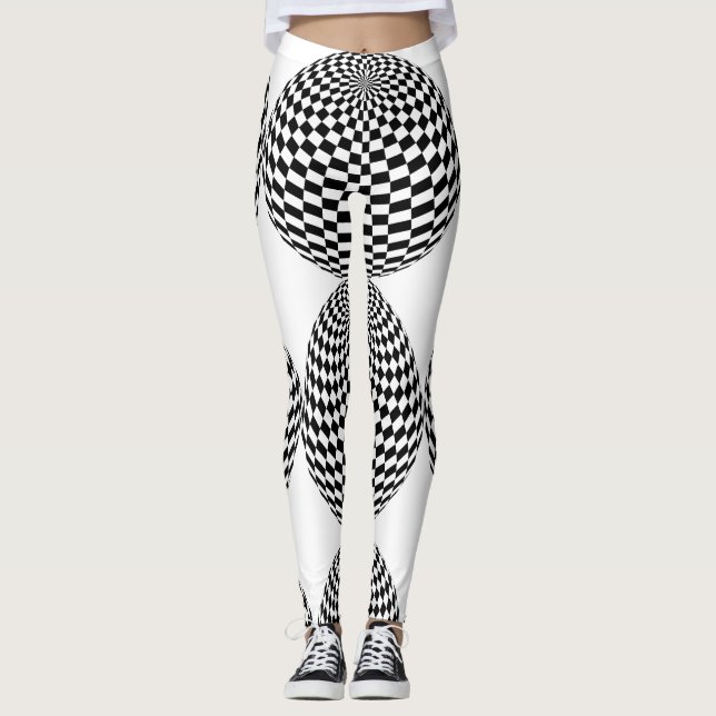 Legging Thunder_Cove Globo Verificado Preto/Branco (Frente)