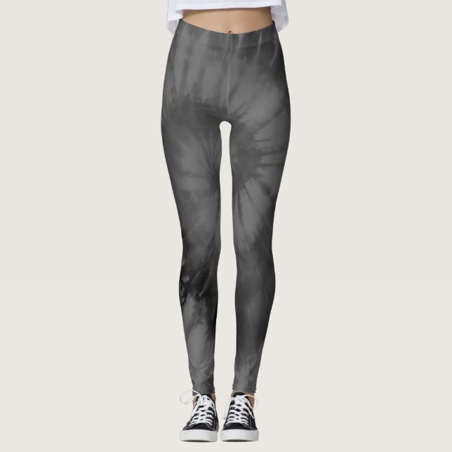 Legging Tie Dye da Cinza Negra (Frente)