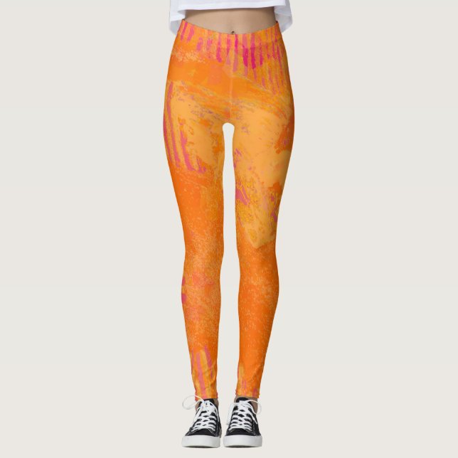Legging Tiger Orange (Frente)
