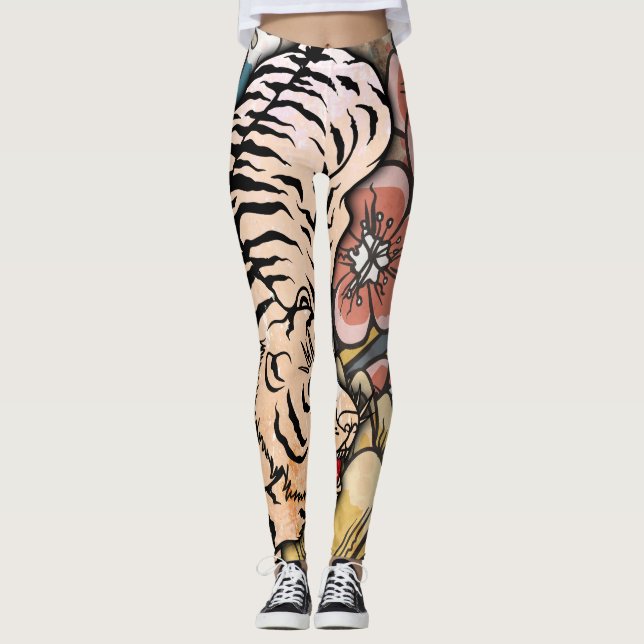 Legging Tigre Branco (Frente)