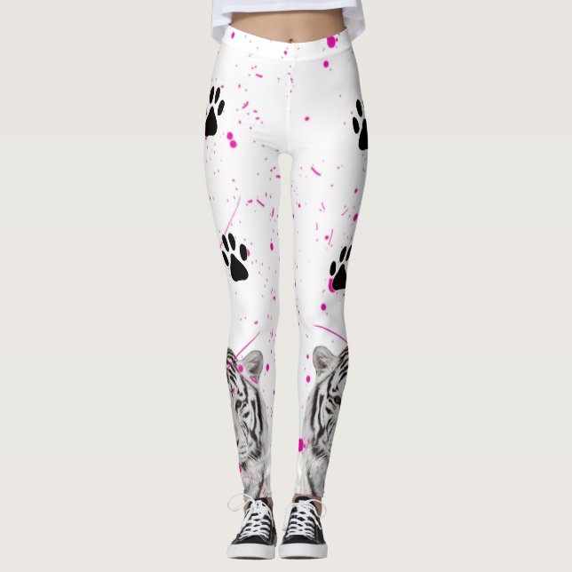 Legging Tigre branco 2 (Frente)