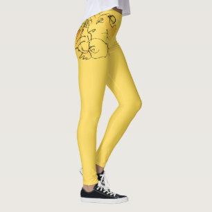 Legging Tigre chinês de desenho original bonito Ano Novo 