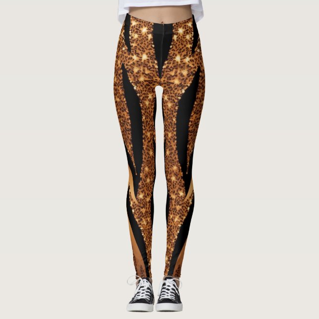 Legging Tigre de agitação (Frente)