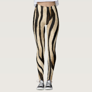 Legging Tigre Textura sem costura da pele