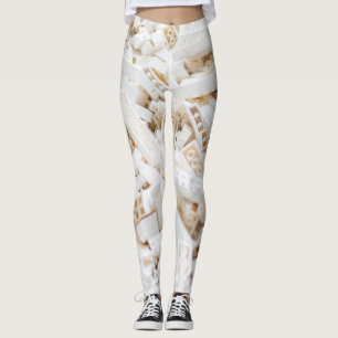 Legging tijolos brancos