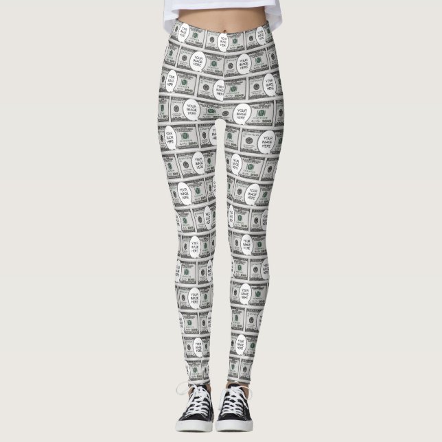 Legging Tile Design With Your Image On 100 Dollar Images  (Frente)