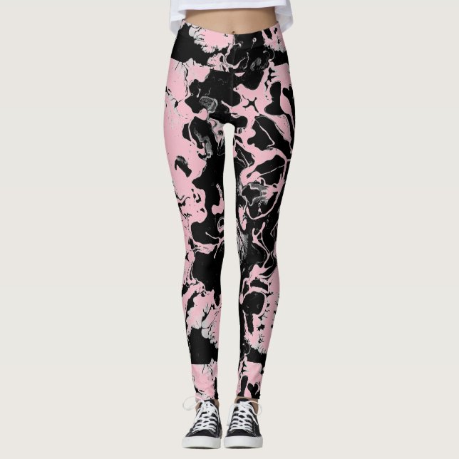 Legging Tinta abstrato Wet (Frente)