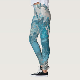 Legging Tinta de cor acrílica e Cinza em forma de tartaru