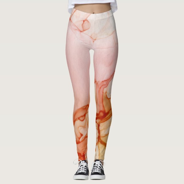 Legging Tinta na Nuvem Rodovia Abstrato Trendy Modern Hot  (Frente)