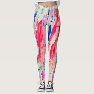 Legging Tintas coloridas brilhantes Abstrato