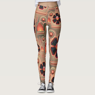 Legging Tipo legal caneleiras de Steampunk do teste padrã