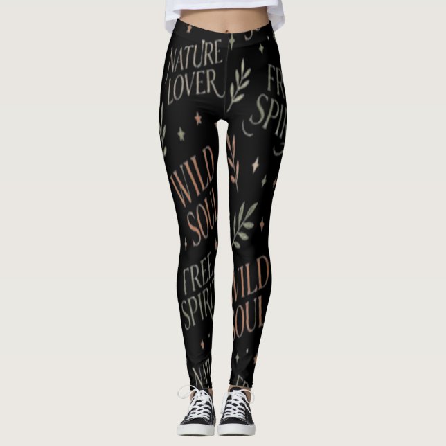 Legging Tipografia Alma Selvagem (Frente)
