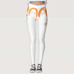 Legging Típografia Assustadora Fofa com Morcegos e Aranhas