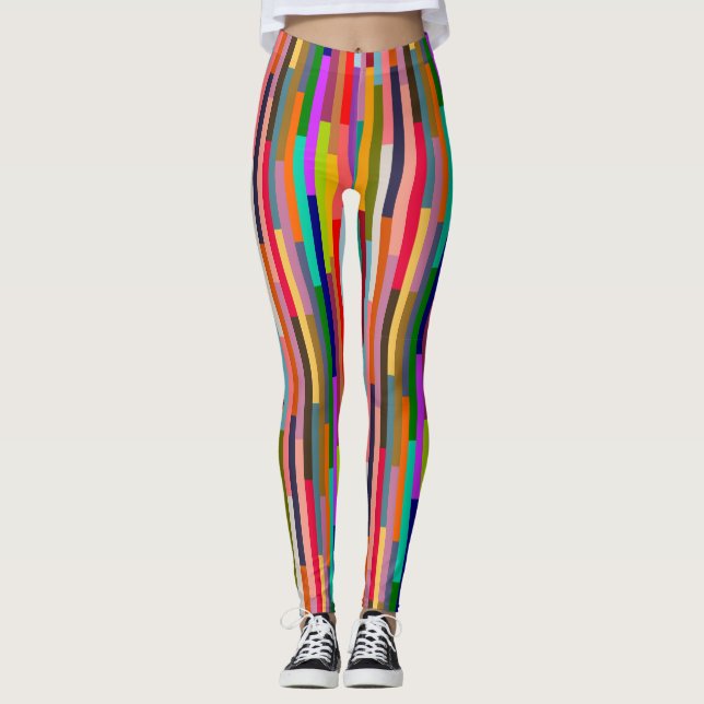 Legging Tiras Coloridas Finas (Frente)