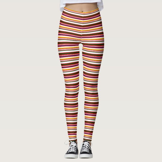 Legging Tiras de doce moídas antigas (Frente)