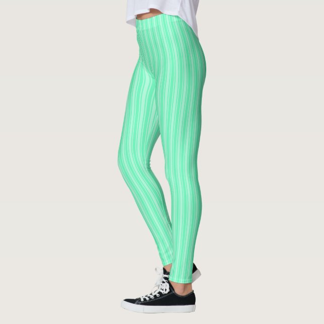 Legging Tiras de doces verdes para casas (Esquerda)
